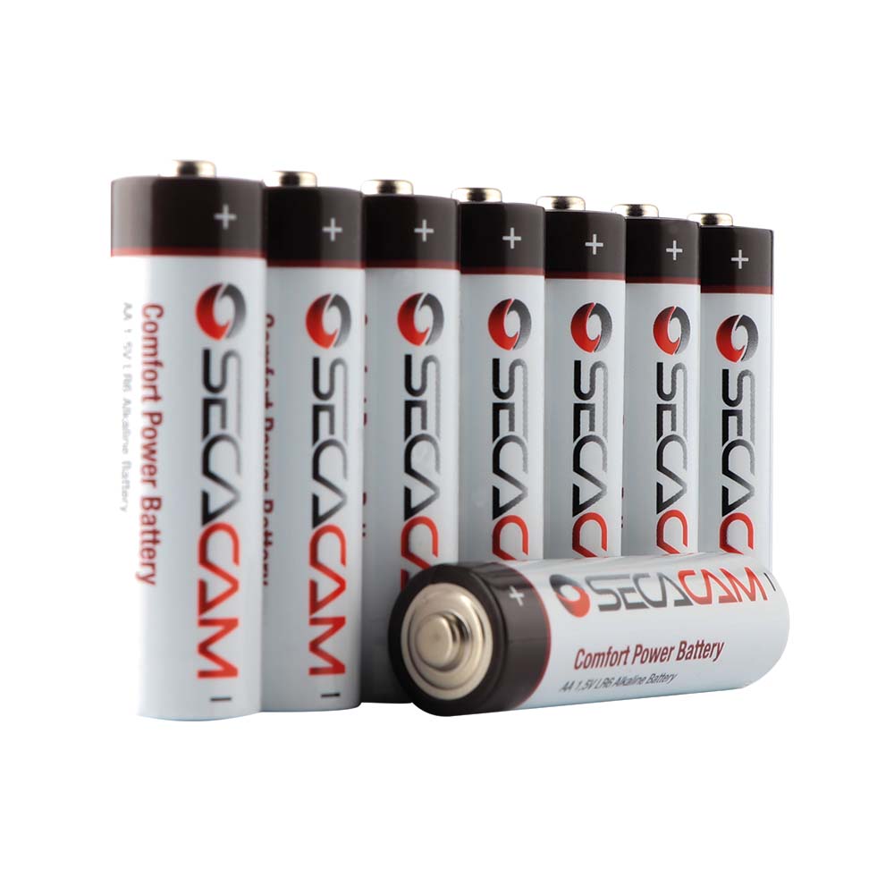 SECACAM Alkaline Batterien AA - 8er-Pack